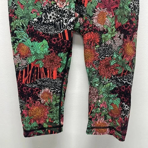 Lululemon Wunder Under Hi Rise 1/2 Tight Leggings Pants 17" Zen Garden Size 10 - Picture 4 of 10